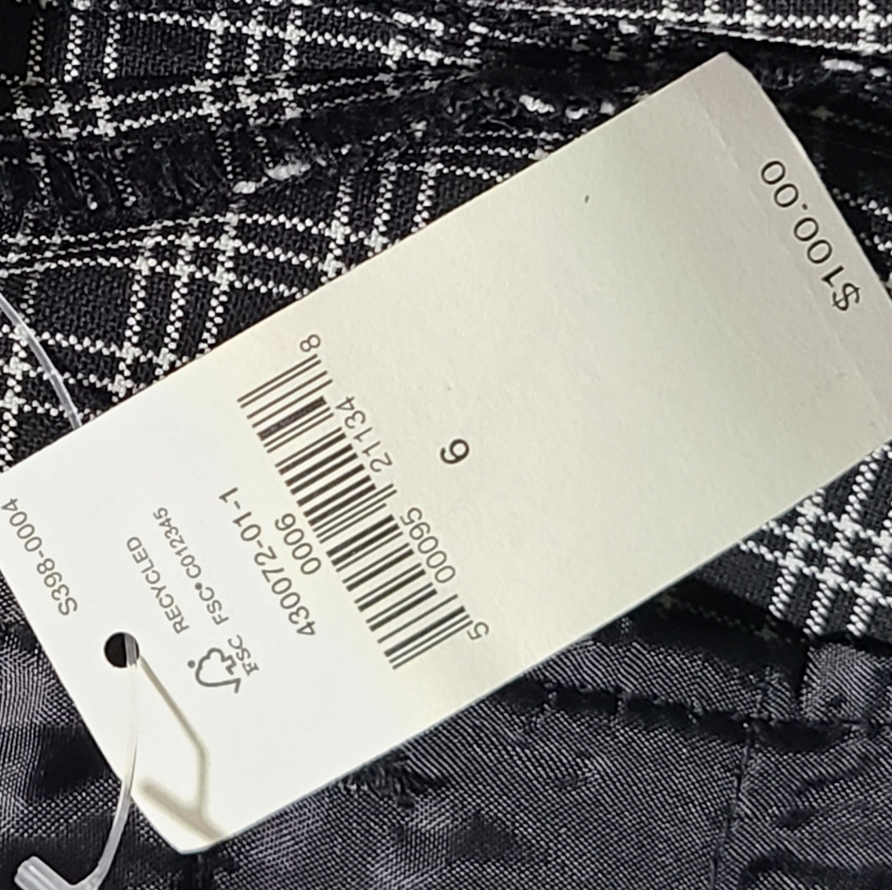 Banana Republic Hayden Taper Pant  Womens 6 Plaid Elastic *NWT* - Picture 15 of 15